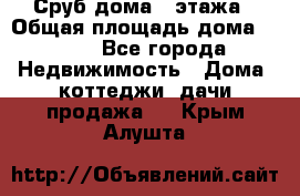 Сруб дома 2 этажа › Общая площадь дома ­ 200 - Все города Недвижимость » Дома, коттеджи, дачи продажа   . Крым,Алушта